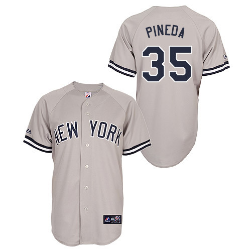 Michael Pineda #35 Youth Baseball Jersey-New York Yankees Authentic Road Gray MLB Jersey - Click Image to Close